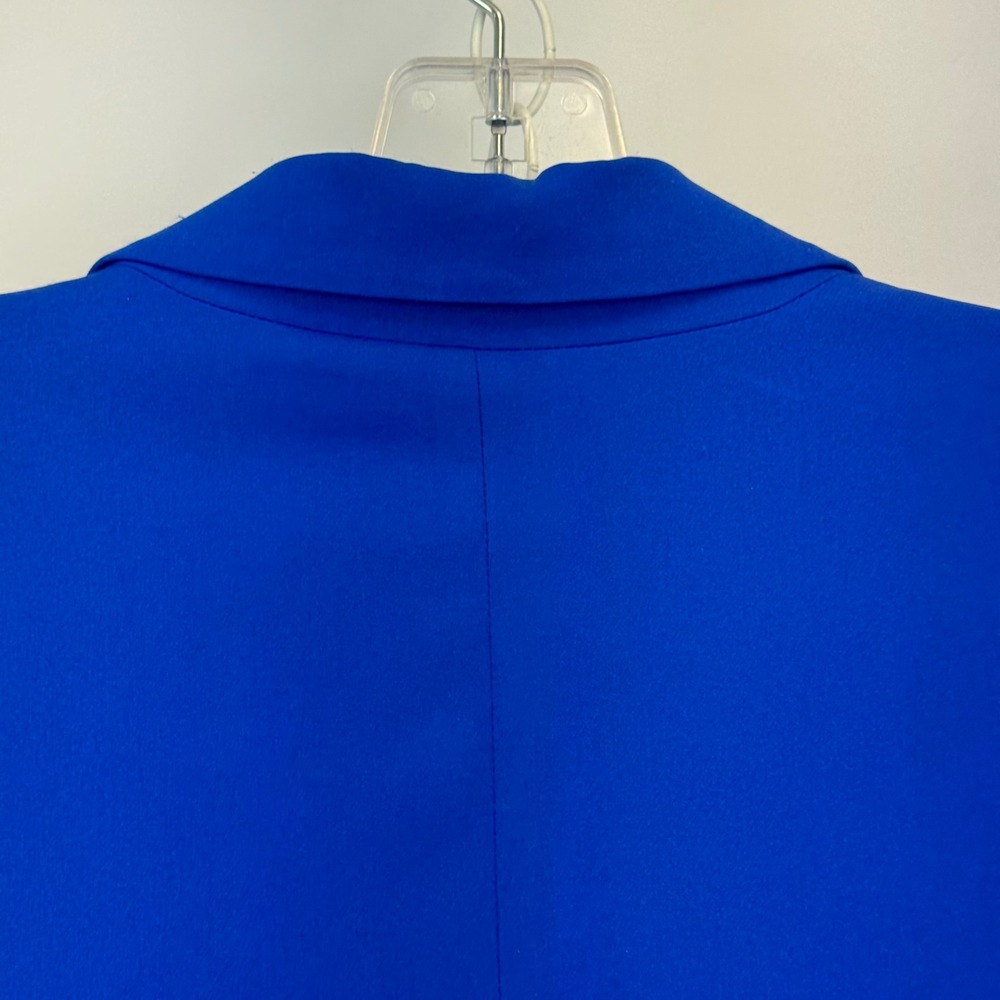 Nanette Lepore Womens Royal Blue Single Button Stretch Blazer Jacket Size 14 - Picture 12 of 12